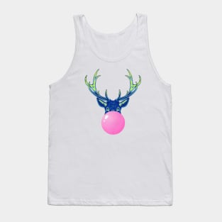 Pink Bubblegum Reindeer Tank Top